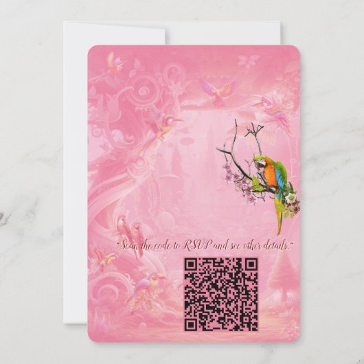 Enchanted Magical Fantasy Creations 招待状 (裏面)