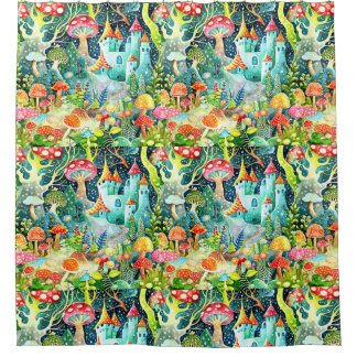 Enchanted, magical, shower curtain シャワーカーテン