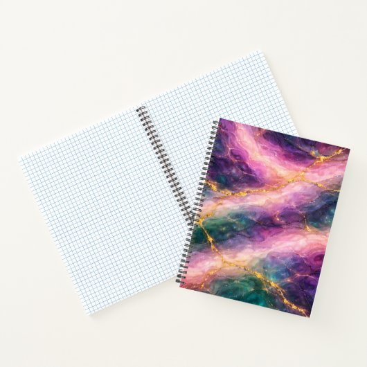 Enchanted Marble with Gold Veining ノートブック (内部)