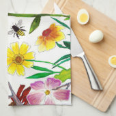 Enchanted Meadow Botanical Art Kitchen Towel キッチンタオル (四つ折り)
