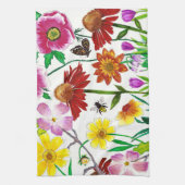 Enchanted Meadow Botanical Art Kitchen Towel キッチンタオル (縦)