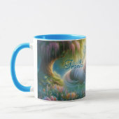 Enchanted Meadow White Horse Mug マグカップ (左)