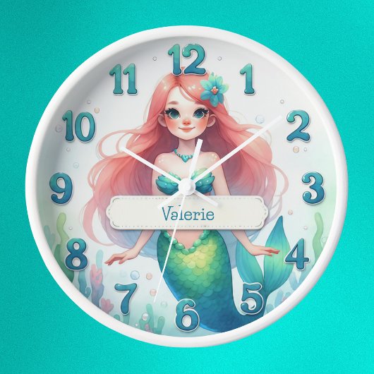 Enchanted Mermaid Time 壁時計