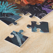 Enchanted Mermaid Underwater Scene ジグソーパズル (側面)