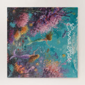 Enchanted Mermaid Underwater Scene ジグソーパズル (横)