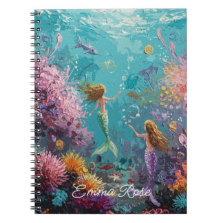 Enchanted Mermaid Underwater Scene ノートブック