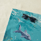 Enchanted Mermaid Underwater Scene ビーチタオル (インサイチュ)