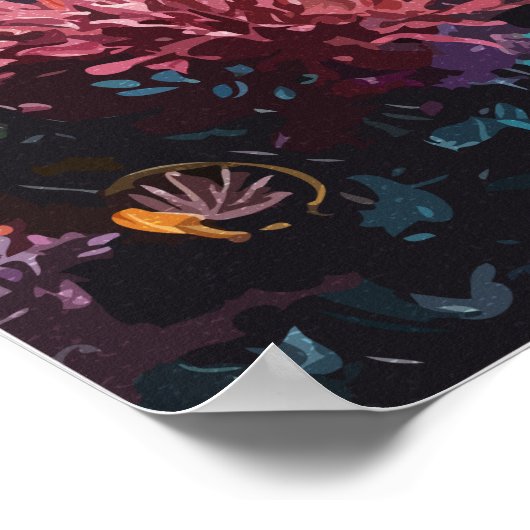 Enchanted Mermaid Underwater Scene ポスター (角)