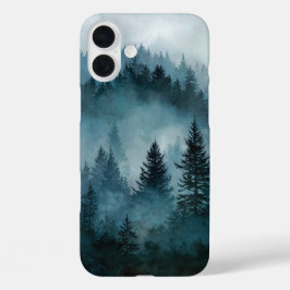 Enchanted Midnight Blue Forest  iPhone 16 Plusケース