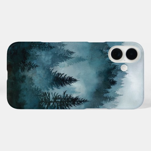 Enchanted Midnight Blue Forest  Case-Mate iPhoneケース (裏面 (横))