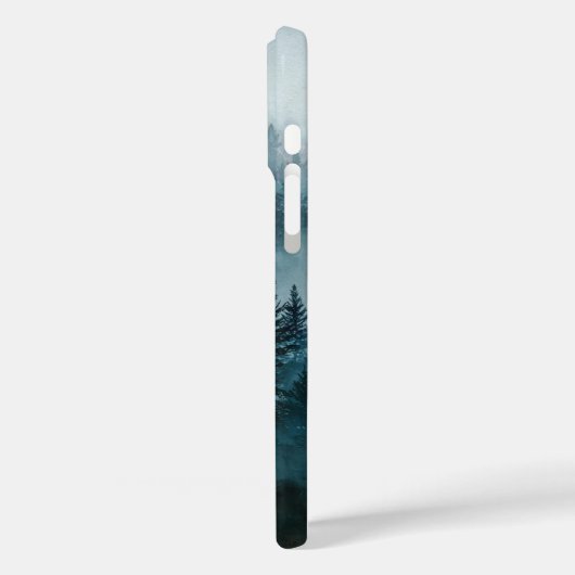 Enchanted Midnight Blue Forest  Case-Mate iPhoneケース (裏面 / 左)