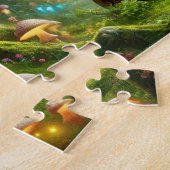 Enchanted Mirror Mystical Forest Portal  ジグソーパズル (側面)
