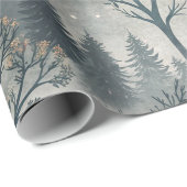 Enchanted Misty Forest with Dark Castle – Ethereal ラッピングペーパー (ロールコーナー)