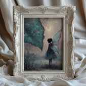 Enchanted Moonlit Leaf Fairy Fantasy Art ポスター