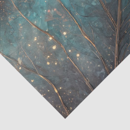 Enchanted Moonlit Leaf Fairy Watercolor Fantasy 薄葉紙 (詳細)