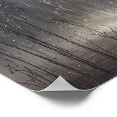 Enchanted Moonlit Woodland Fairy Watercolor Art ポスター (角)