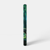 Enchanted nature guardian feeding a baby fawn samsung galaxyケース (左側面)