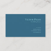 Enchanted Night Landscape Gold Floral Moon Lake 名刺 (裏面)