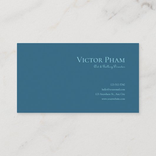 Enchanted Night Landscape Gold Floral Moon Lake 名刺 (裏面)