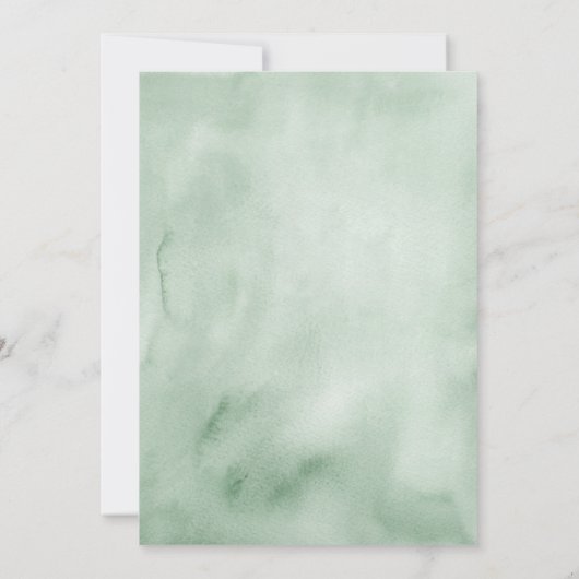 Enchanted Pink Fairy and Unicorns Forest Birthday 招待状 (裏面)