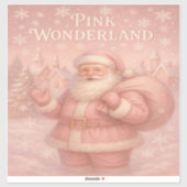Enchanted Pink Wonderland Santa シール (シート)