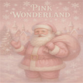 Enchanted Pink Wonderland Santa シール (正面)