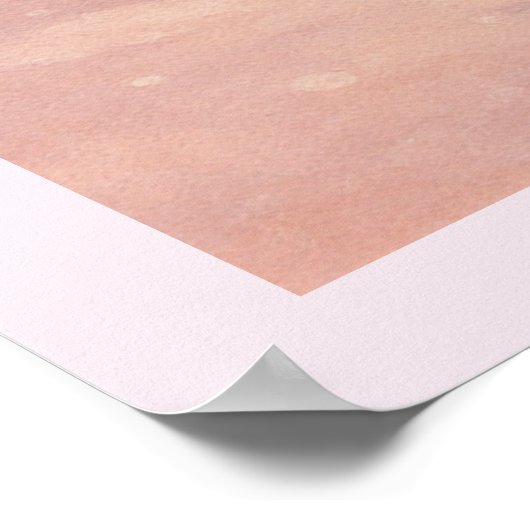 Enchanted Pink Wonderland Santa ポスター (角)