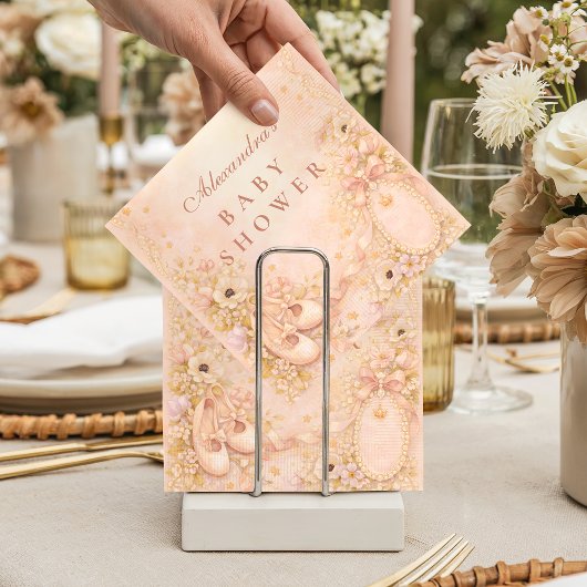 Enchanted Princess Baby Shower スタンダードカクテルナプキン