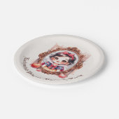 Enchanted Princess Birthday Invitation Snow White ペーパープレート (アングル)