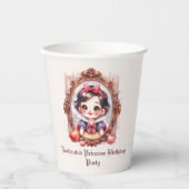 Enchanted Princess Birthday Invitation Snow White 紙コップ (正面)