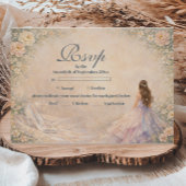 Enchanted Princess Fairytale Quinceañera 出欠カード