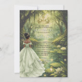 Enchanted Princess & Frog Fairytale Quinceañera 招待状 (正面)