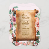 Enchanted Princess Third Party Birthday Invitation 招待状 (正面/裏面)