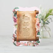 Enchanted Princess Third Party Birthday Invitation 招待状 (スタンド正面)