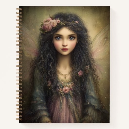 Enchanted Rose Garden Fairy Journal ノートブック (正面)