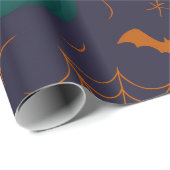 Enchanted Shadows - Teal & Twilight Halloween  ラッピングペーパー (ロールコーナー)