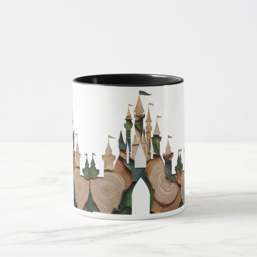 Enchanted Storybook Castle Combo Mug – Whimsical  マグカップ (中央)