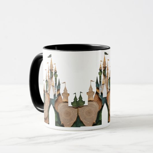 Enchanted Storybook Castle Combo Mug – Whimsical  マグカップ (正面左)
