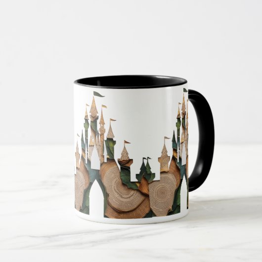 Enchanted Storybook Castle Combo Mug – Whimsical  マグカップ (正面右)