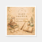 Enchanted Storybook Wizard Baby Shower スタンダードカクテルナプキン (正面)
