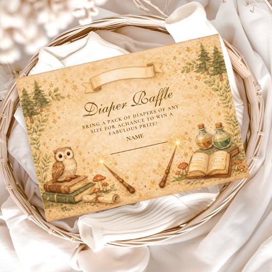 Enchanted Storybook Wizard Diapper Raffle エンクロージャーカード