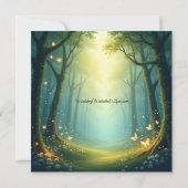 Enchanted Sunlit Summer Grove Wedding 招待状 (裏面)