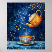 Enchanted Tea Pot & Cup Celestial ポスター (正面)