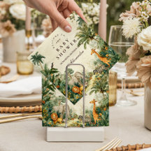 Enchanted Tropical Safari Baby Shower