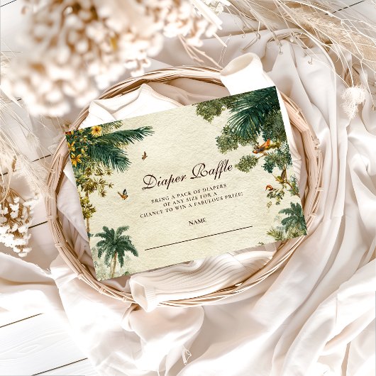 Enchanted Tropical Safari Diapper Raffle エンクロージャーカード