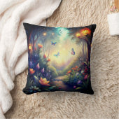 Enchanted Twilight Garden - Magical Forest Gift クッション (ブランケット)