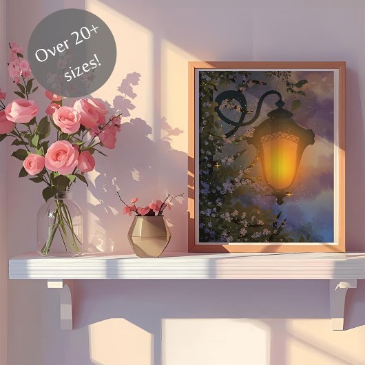 Enchanted Twilight Lamp Wall Poster ポスター