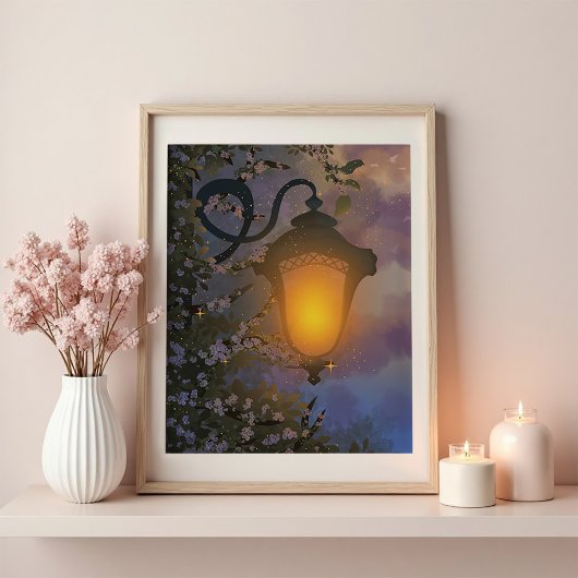 Enchanted Twilight Lamp Wall Poster ポスター