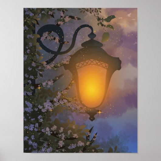 Enchanted Twilight Lamp Wall Poster ポスター (正面)