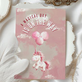 Enchanted Unicorn - First お洒落 Birthday Party 招待状